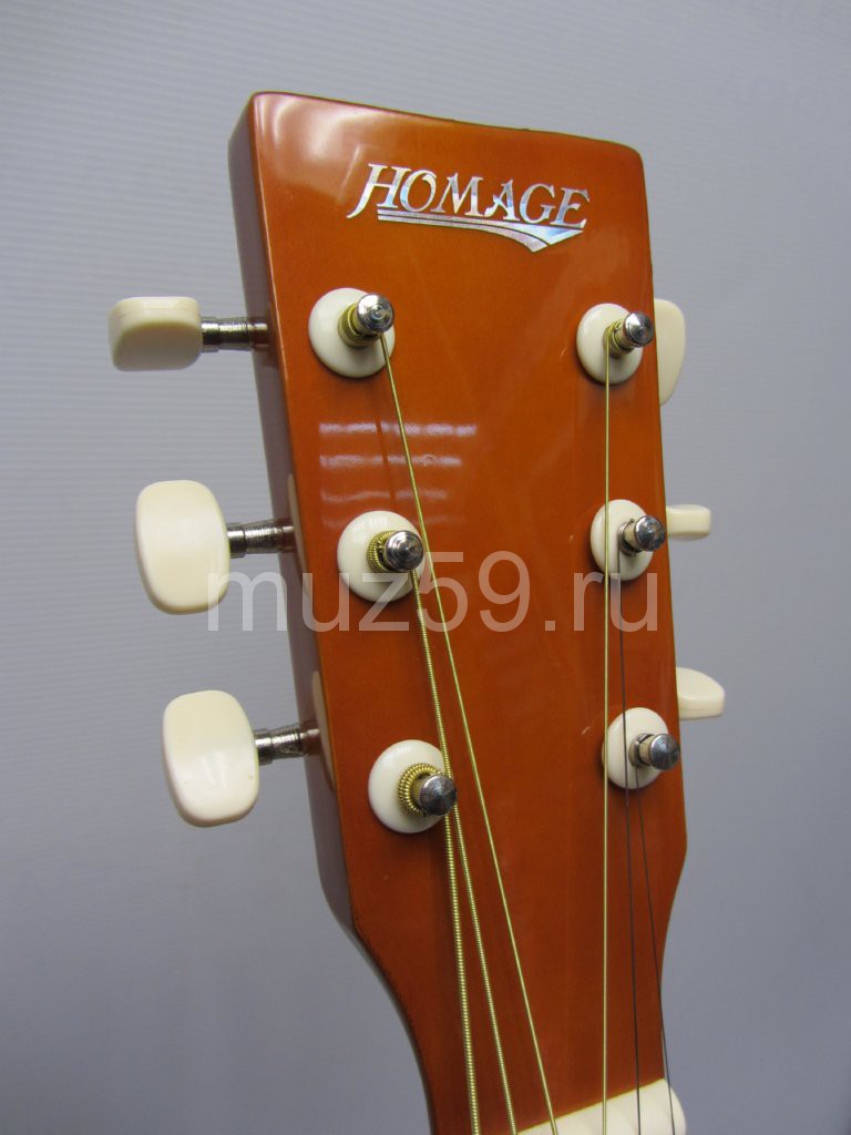 HOMAGE LF-3900 Фольковая 6-струнная гитара 39"