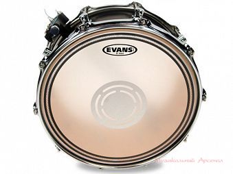 Evans B14ECSRD Edge Control Snare 14 Пластик для малого барабана Двойной с прозрачным напылением с нижн. усиленным центром Диаметр 14