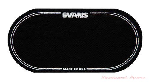 EVANS EQPB2 Наклейка (черная) на рабочий двойной пластик бас-барабана 